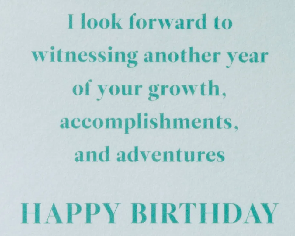 Generations in the Making Beaded Patterning Birthday Greeting Card
