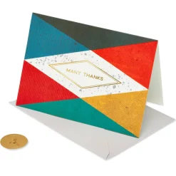 Geometric, Many Thanks Thank You Greeting Card