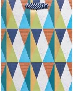 Geometric Pattern Large Gift Bag, 1 Bag