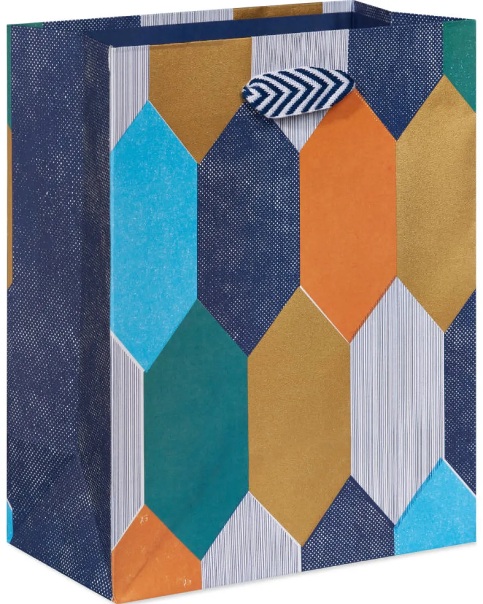 Geometric Pattern Medium Gift Bag, 1 Bag