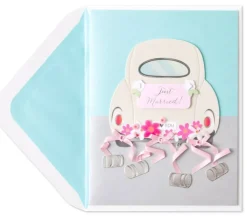 Getaway Car Wedding Greeting Card