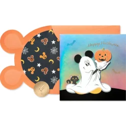 Ghost Mickey Disney Halloween Greeting Card