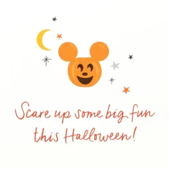 Ghost Mickey Disney Halloween Greeting Card