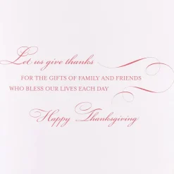 Gifts of Family and Friends Thanksgiving Greeting Card