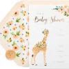 Giraffe Baby Shower Blank Invitations with Envelopes, 20-Count