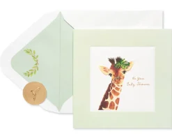 Giraffe Baby Shower Greeting Card