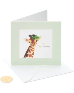 Giraffe Baby Shower Greeting Card
