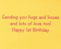 Giraffe 1st Birthday Greeting Card