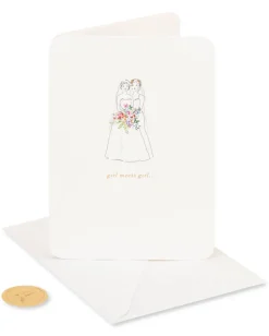 Girl Meets Girl Wedding Greeting Card