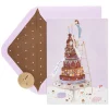 Girl on Cake Birthday Greeting Card