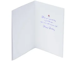 Girl on Cake Birthday Greeting Card