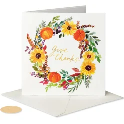 Give Thanks Thanksgiving Greeting Card
