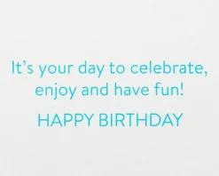 Glittered Rainbow Cake Birthday Greeting Card