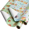 Gnomes, Santa Train Holiday Wrapping Paper Rolls, 2 Rolls