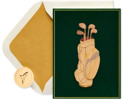 Golf Bag Birthday Greeting Card