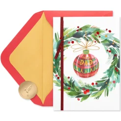 Grateful for the Memories Christmas Greeting Card for Dad