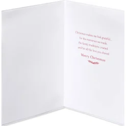 Grateful for the Memories We Made Christmas Greeting Card for Mom