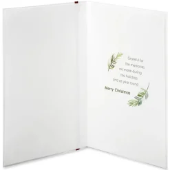 Grateful for the Memories Christmas Greeting Card for Dad