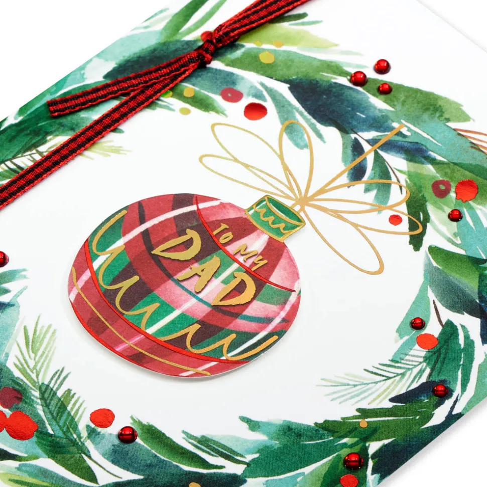 Grateful for the Memories Christmas Greeting Card for Dad