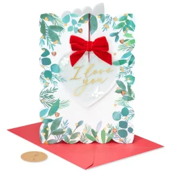 Grateful For Your Love Romantic Christmas Greeting Card