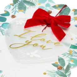 Grateful For Your Love Romantic Christmas Greeting Card
