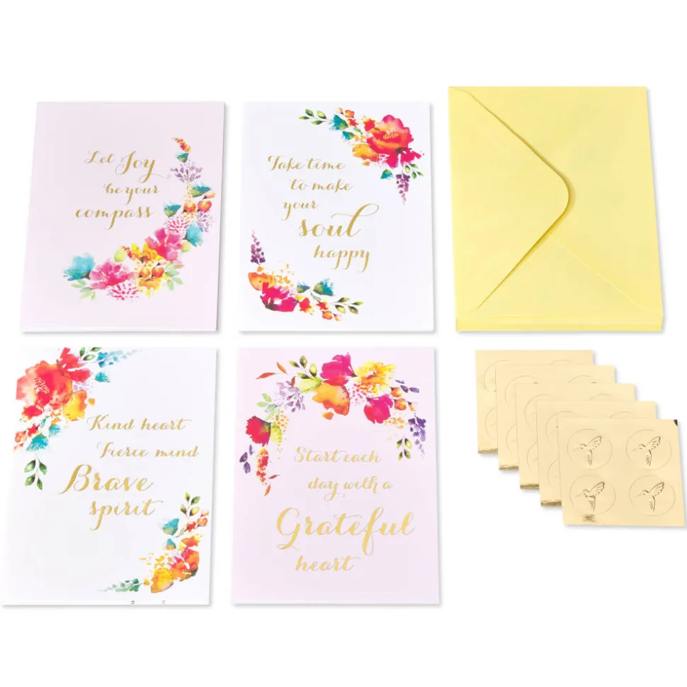 Grateful Heart Blank Encouragement Cards with Envelopes, 20-Count