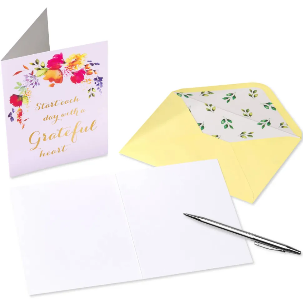 Grateful Heart Blank Encouragement Cards with Envelopes, 20-Count