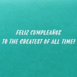 Greatest of All Time Spanish Birthday Greeting Card