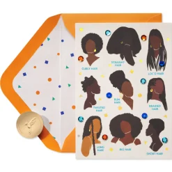 Hair, However You Rock It Birthday Greeting Card – Illustrated by Sarah Dahir