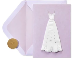 Handmade Bridal Gown Wedding Shower Greeting Card
