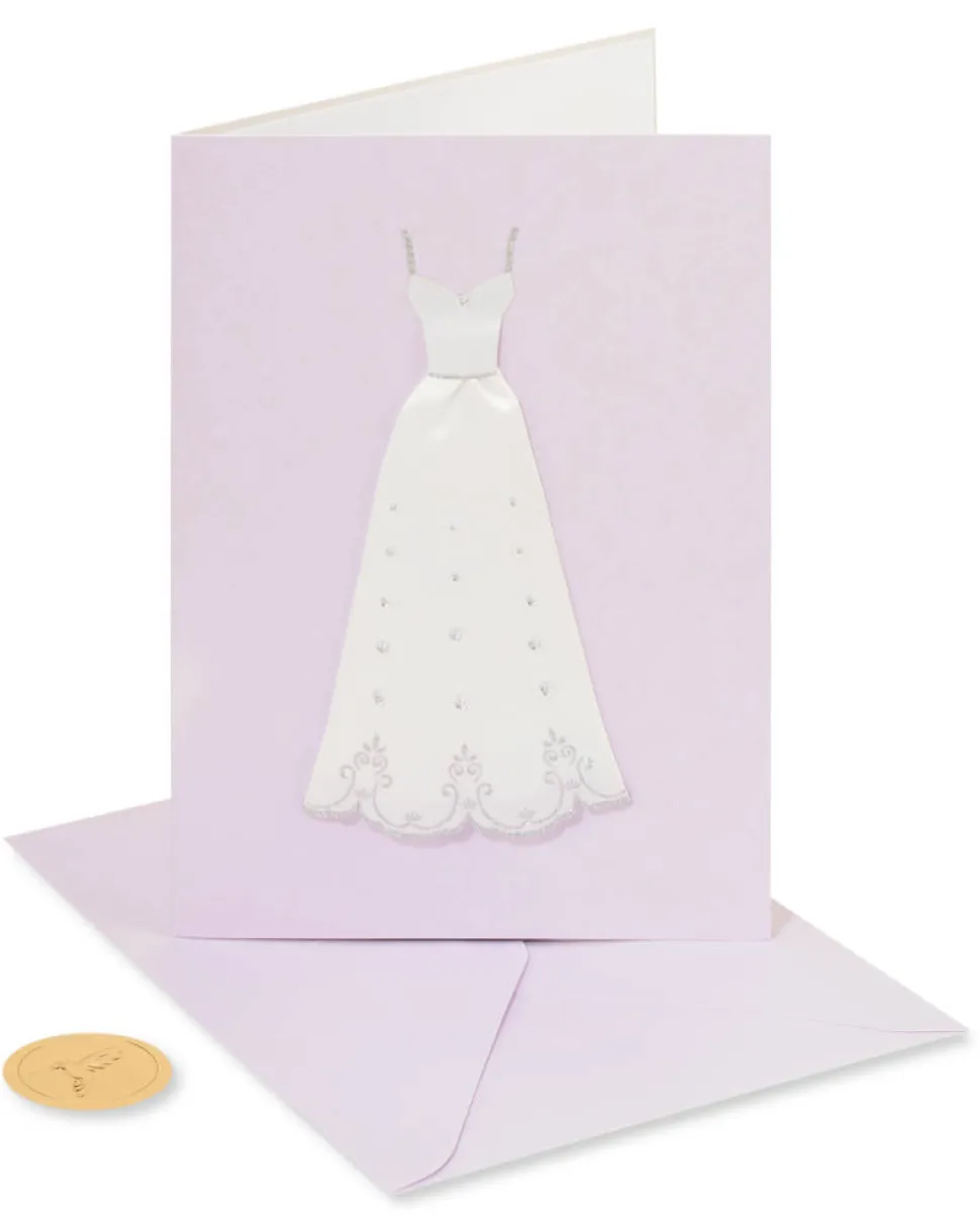 Handmade Bridal Gown Wedding Shower Greeting Card