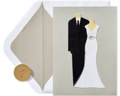 Handmade Bride And Groom Wedding Greeting Card
