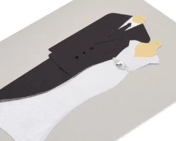 Handmade Bride And Groom Wedding Greeting Card