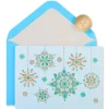 Hanging Glitter Snowflakes Holiday Boxed Cards – Glitter-Free, 12-Count