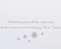 Hanging Glitter Snowflakes Holiday Boxed Cards – Glitter-Free, 12-Count