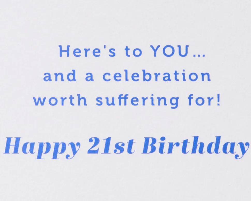 Hangover Recovery Kit 21st Birthday Greeting Card