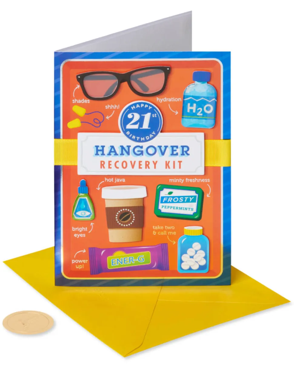 Hangover Recovery Kit 21st Birthday Greeting Card
