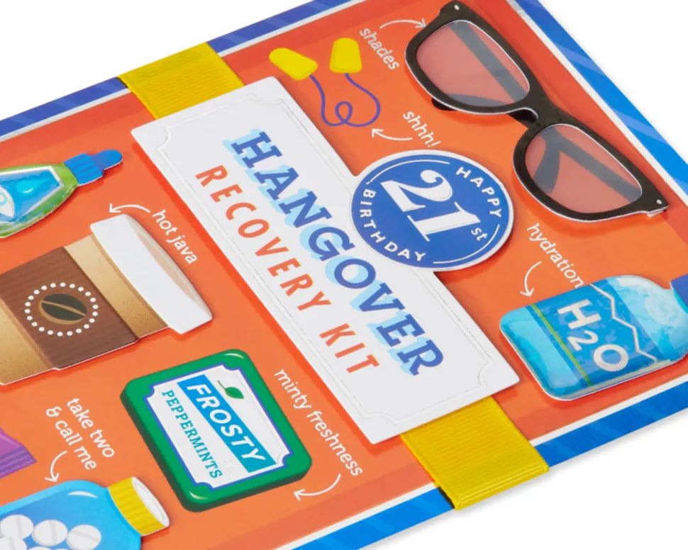 Hangover Recovery Kit 21st Birthday Greeting Card