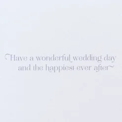 Happiest Ever After Wedding Greeting Card