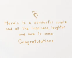Happiness, Laughter and Love Wedding Shower Greeting Card for Couple – Designed by House of Turnowsky
