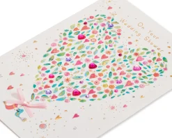 Happiness, Laughter and Love Wedding Shower Greeting Card for Couple – Designed by House of Turnowsky