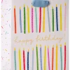 Happy Birthday Candles Birthday Gift Bag, 1 Bag