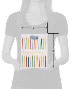 Happy Birthday Candles Birthday Gift Bag, 1 Bag