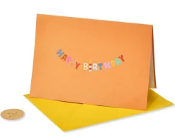 Happy Birthday Text Birthday Greeting Card