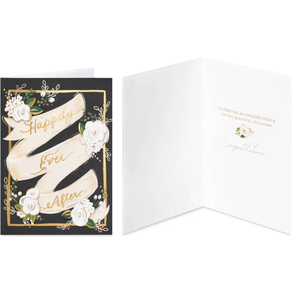 Happy Ever After and Bundle of Joy Wedding and New Baby Card Assortment, 4-Count