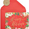 Happy Holidays Glitter Holiday Boxed Cards, 20-Count