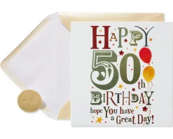 Happy 50th Birthday Greeting Card