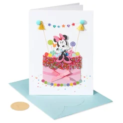 Happy Wishes Minnie Mouse Birthday Greeting Card