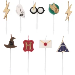 Harry Potter Cake Topper Birthday Candles, 9-Count