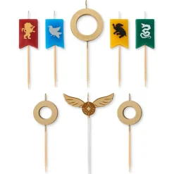 Harry Potter Quidditch Cake Topper Birthday Candles, 8-Count
